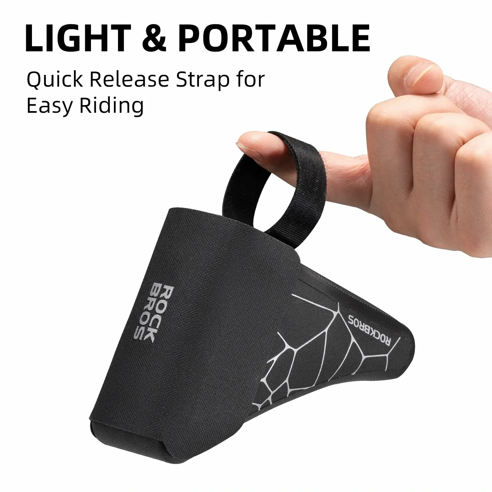 Bike Frame Storage Bag, Waterproof Bicycle Triangle Pouch - Image 3
