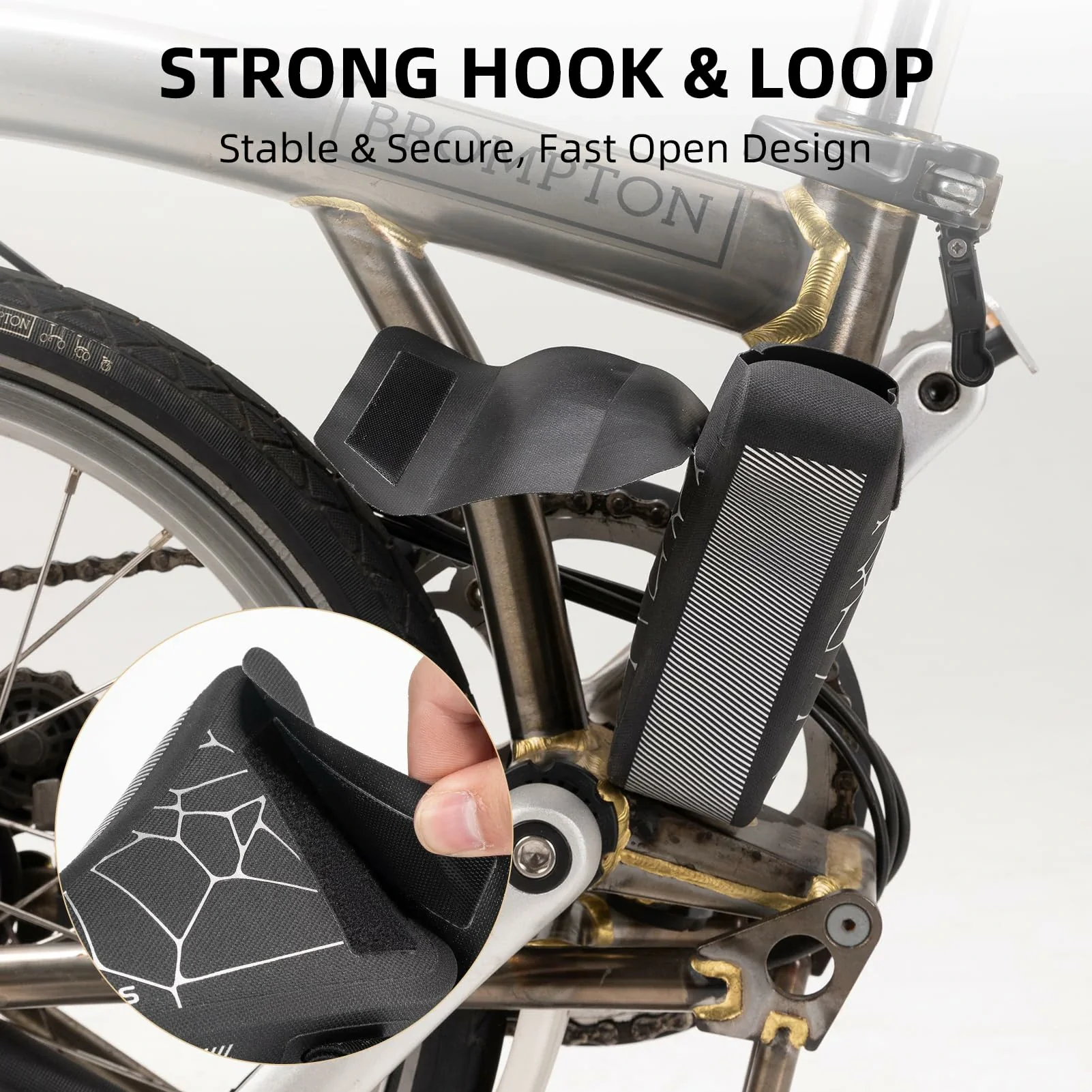 Bike Frame Storage Bag, Waterproof Bicycle Triangle Pouch - Image 5