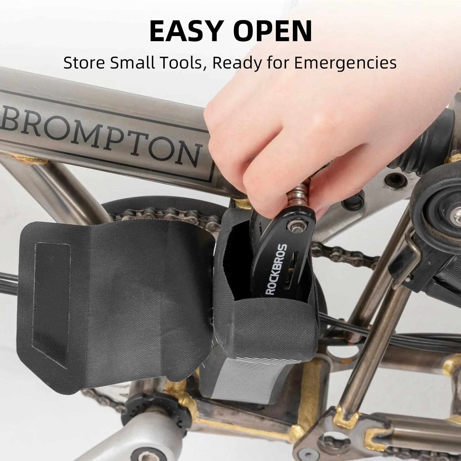 Bike Frame Storage Bag, Waterproof Bicycle Triangle Pouch - Image 6