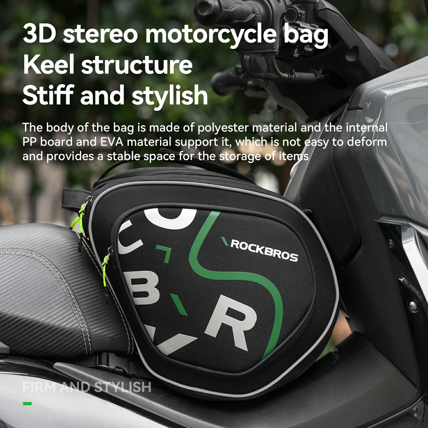 Motorcycle Tank Bag Helmet Bag 12L With Rain Cover - Image 3
