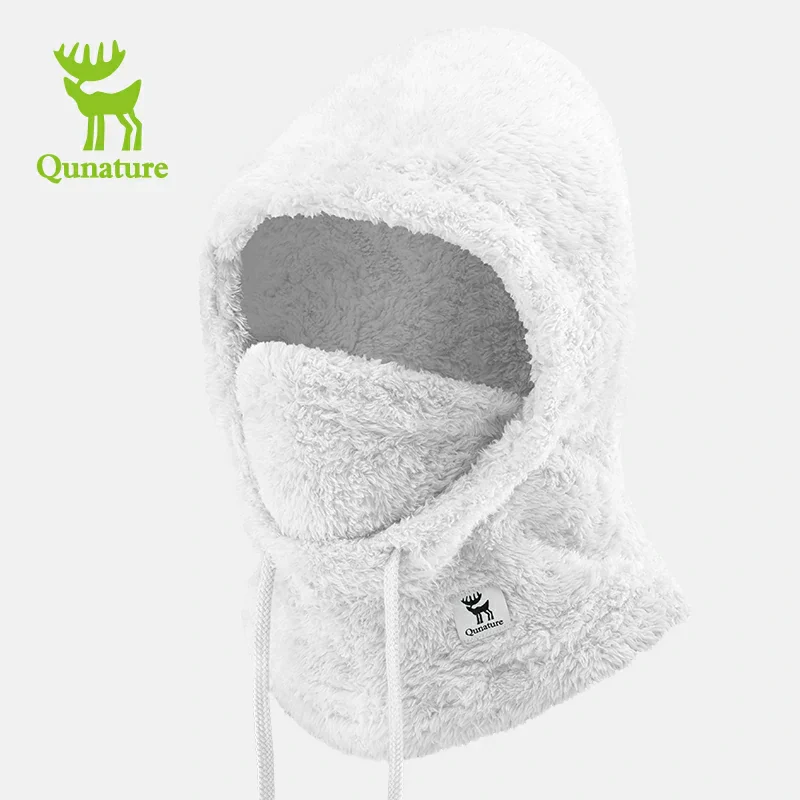 Qunature Thermal Fleece Helmet Liner – Windproof Balaclava Hood for Skiing and Winter Sports - Image 4