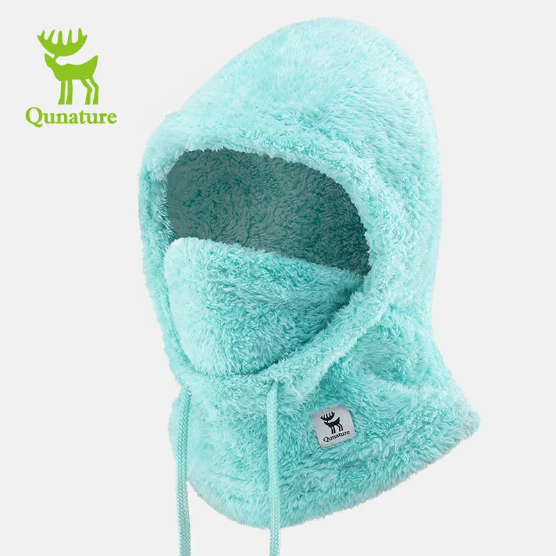 Qunature Thermal Fleece Helmet Liner – Windproof Balaclava Hood for Skiing and Winter Sports - Image 8