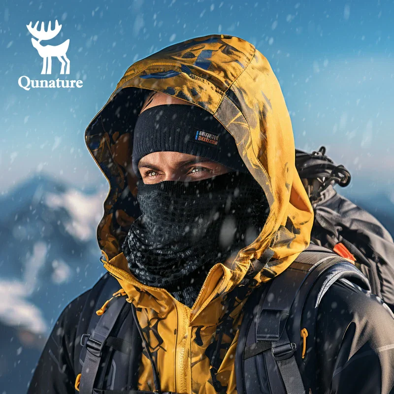 Qunature Warm Ski Face Mask - Reindeer Series, Skin-Friendly & Breathable - Image 3