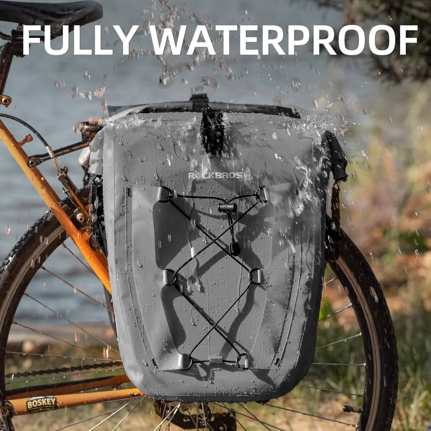 ROCKBROS 32L Waterproof Bike Pannier Durable Spacious Easy to Install - Image 21