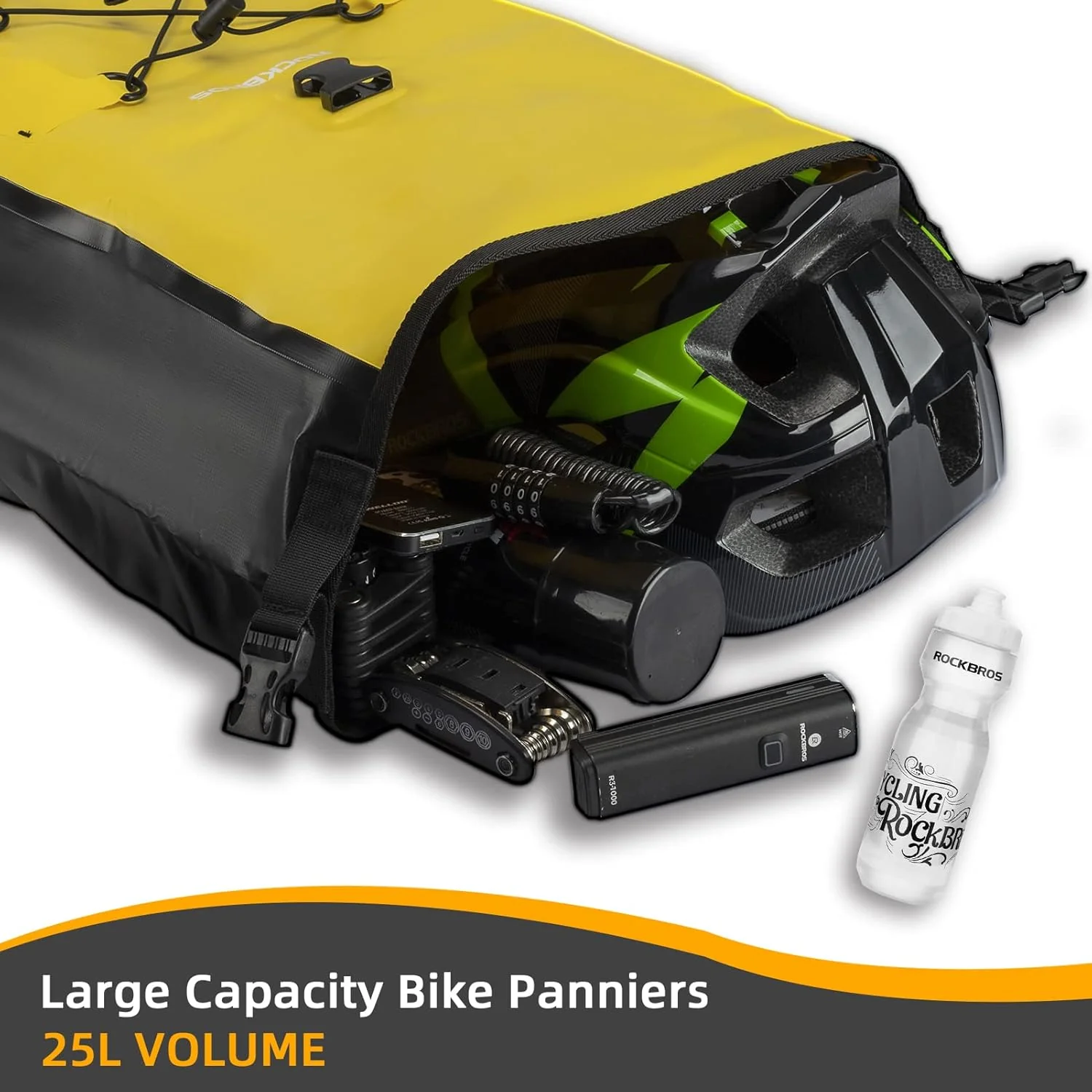 ROCKBROS 32L Waterproof Bike Pannier Durable Spacious Easy to Install - Image 43