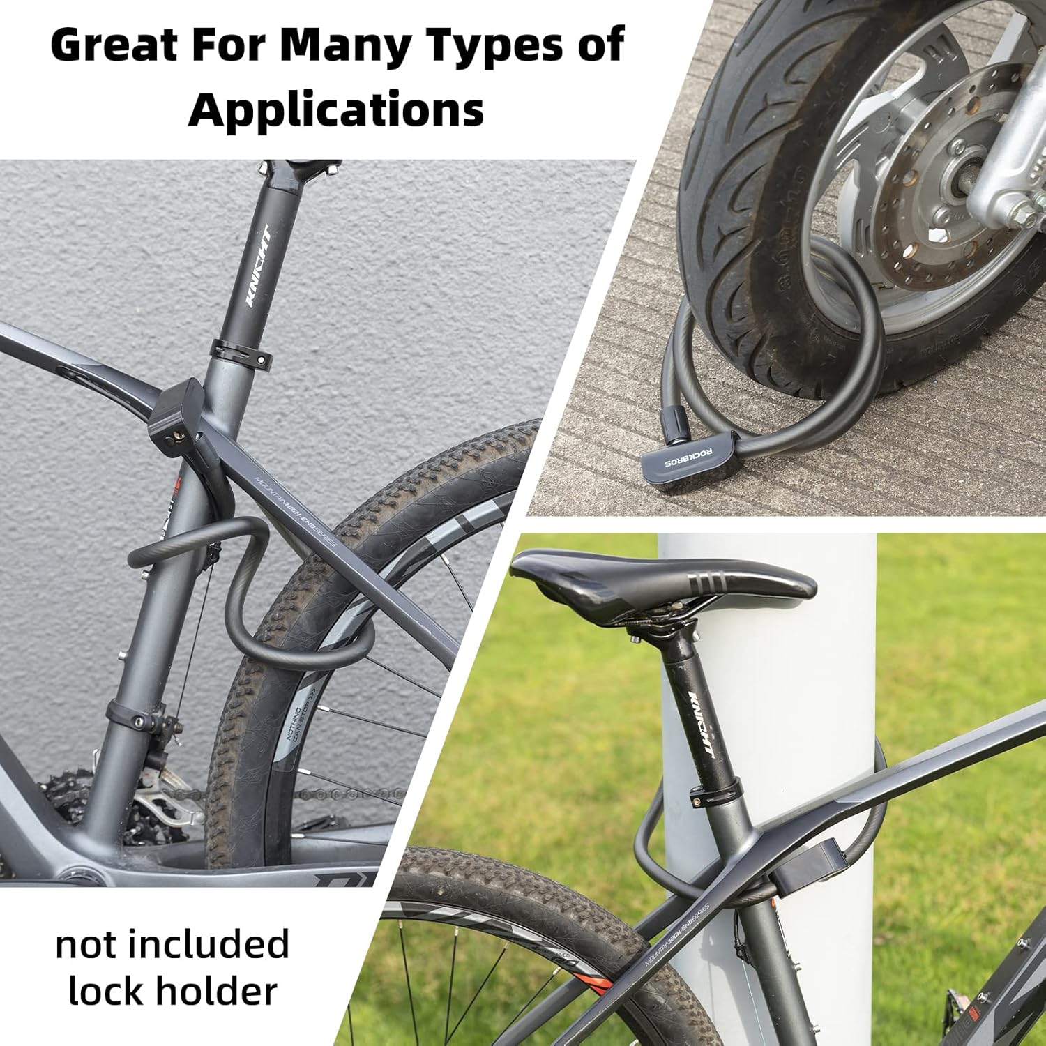 ROCKBROS 3ft Bike Cable Lock - Secure, Lightweight with Mounting Bracket - Image 14