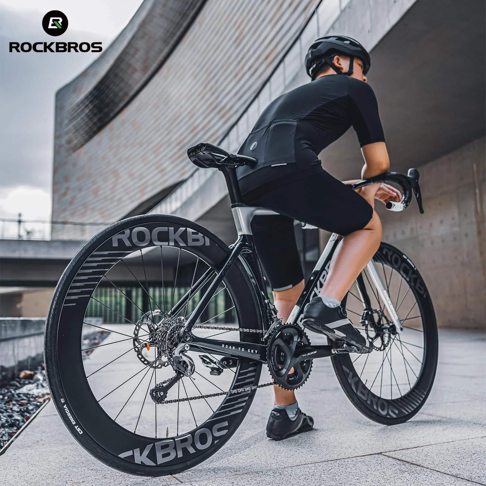 ROCKBROS 700c Carbon Fiber Disc Rim 38/50/65 mm  1.6-1.7 kg Clincher Wheelset - Image 7
