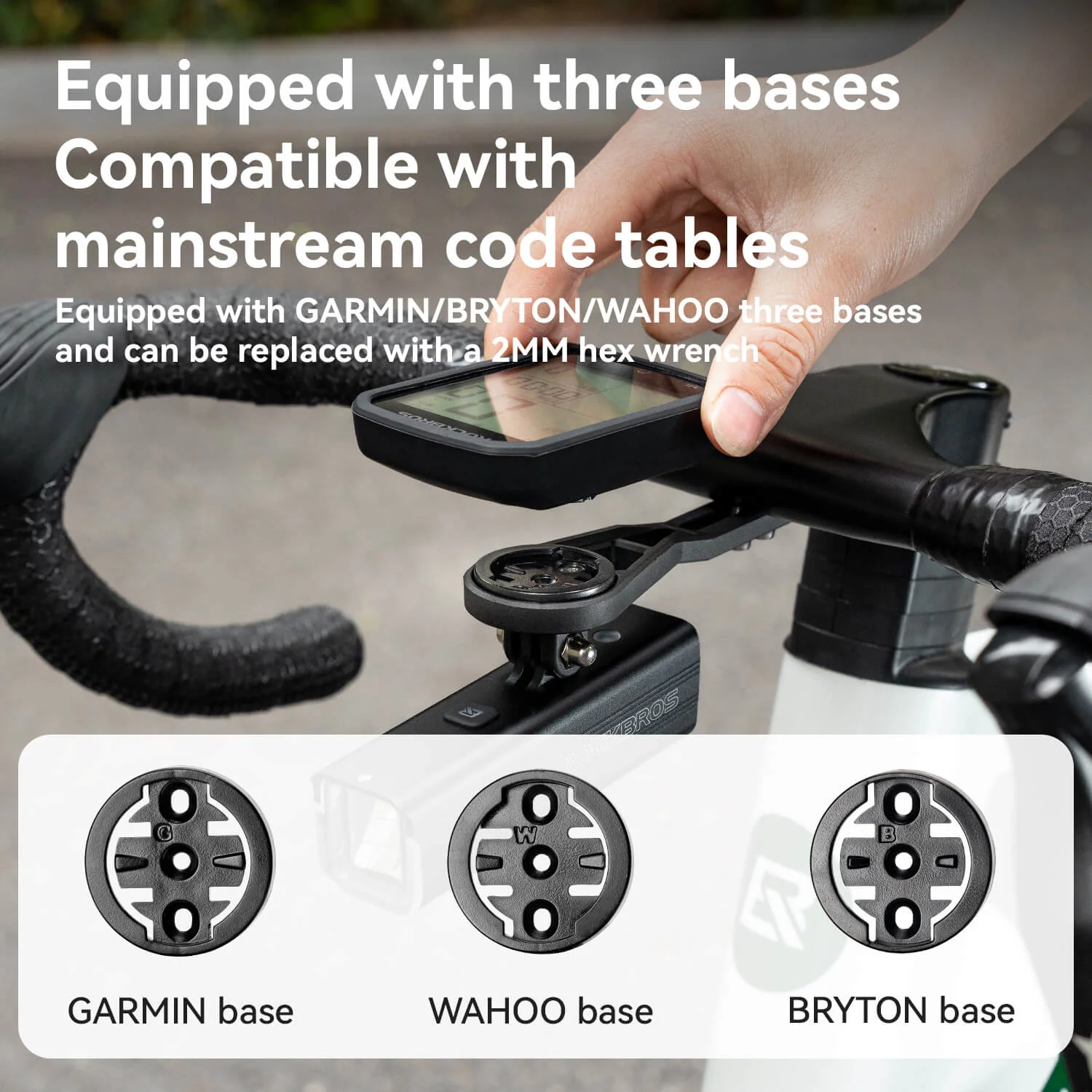 ROCKBROS Bicyle Computer Stand Handlebar Extension Bracket - Image 7