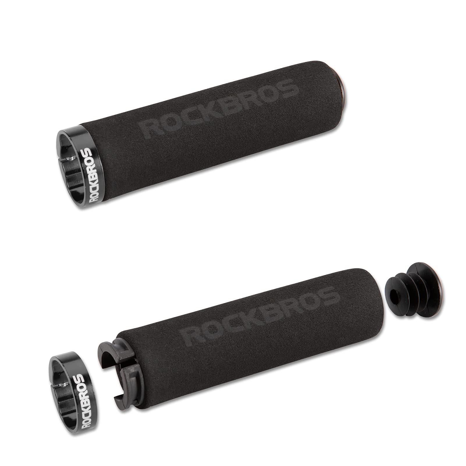 ROCKBROS Bike Grips Foam Single Lock on Bicycle Soft Comfortable Non-Slip Bike Handle Grips - Image 10