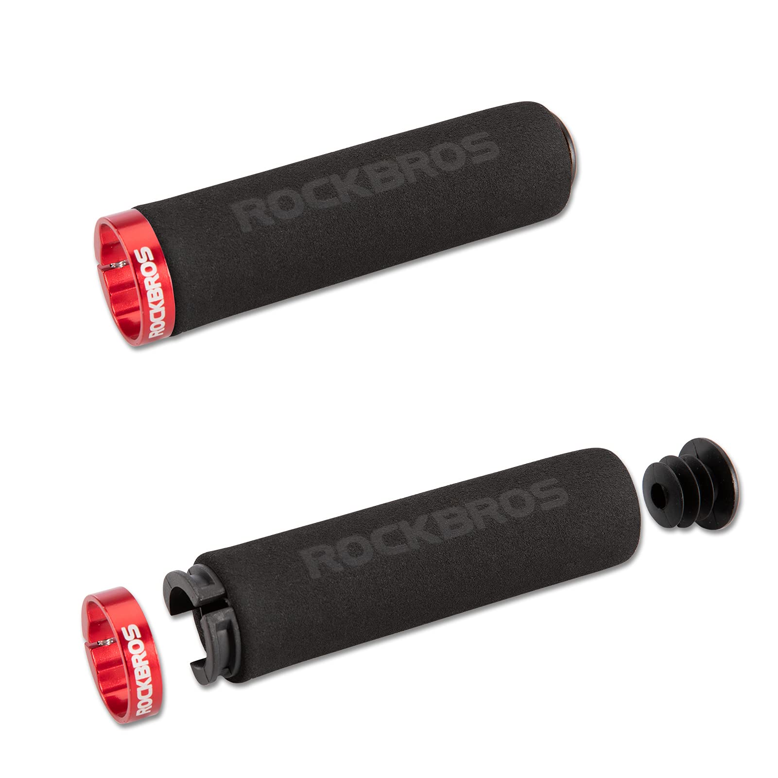 ROCKBROS Bike Grips Foam Single Lock on Bicycle Soft Comfortable Non-Slip Bike Handle Grips - Image 15