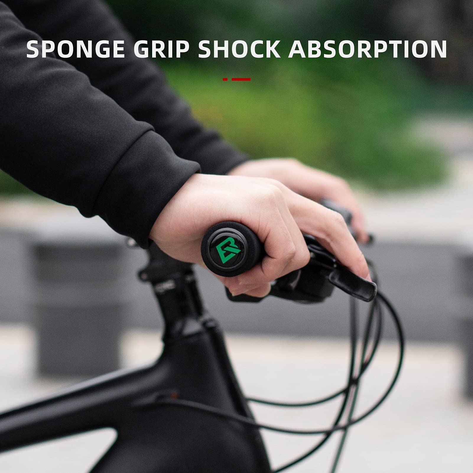 ROCKBROS Bike Grips Foam Single Lock on Bicycle Soft Comfortable Non-Slip Bike Handle Grips - Image 17