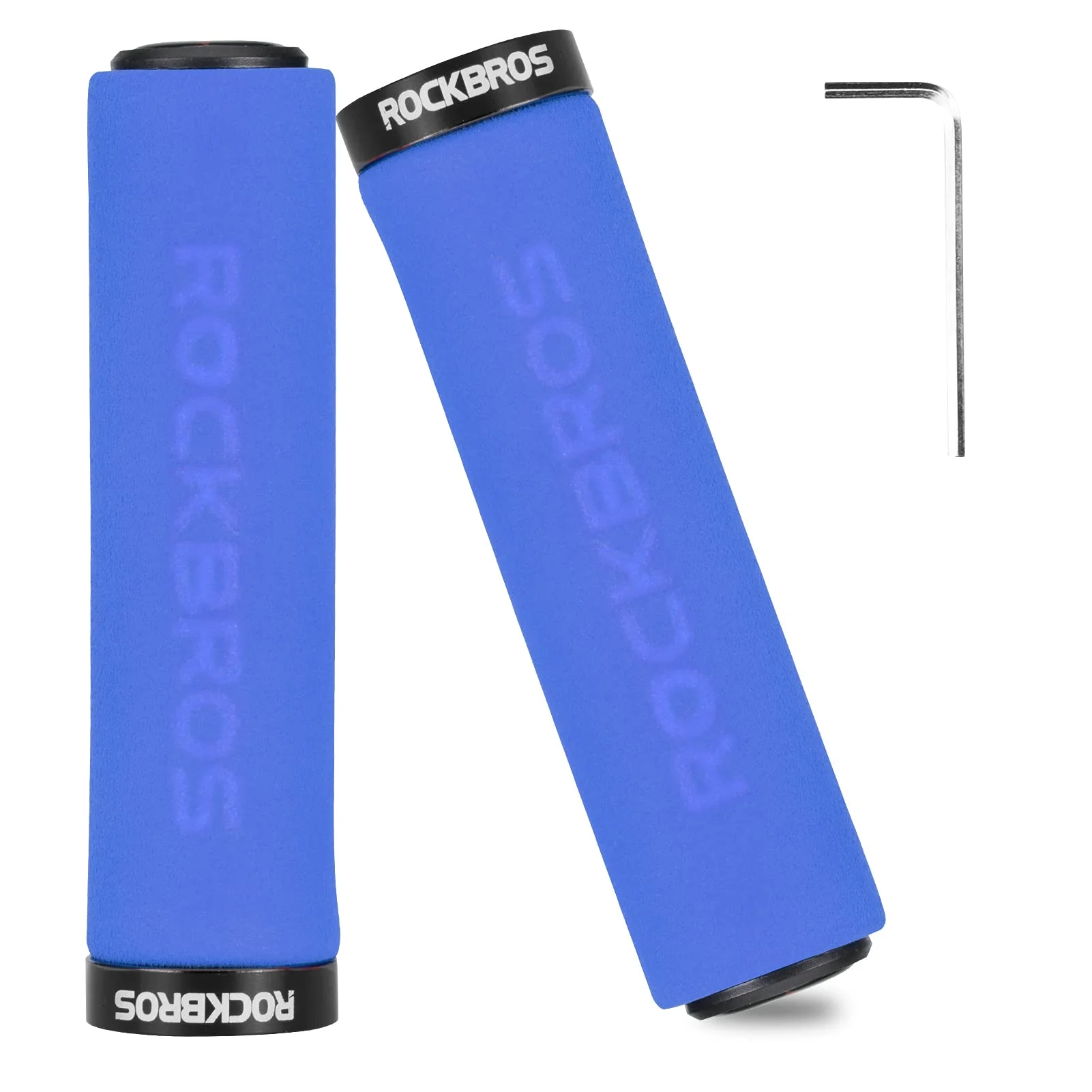 ROCKBROS Bike Grips Foam Single Lock on Bicycle Soft Comfortable Non-Slip Bike Handle Grips - Image 3