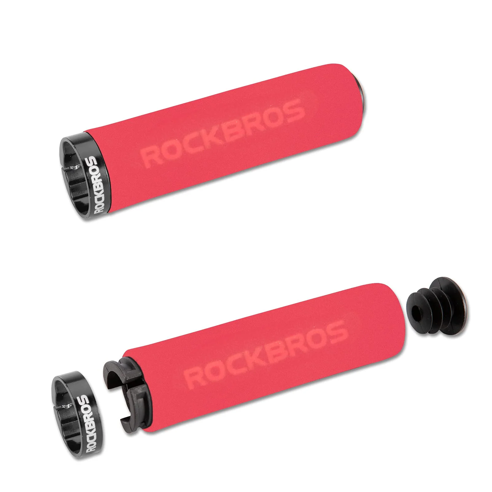ROCKBROS Bike Grips Foam Single Lock on Bicycle Soft Comfortable Non-Slip Bike Handle Grips - Image 30
