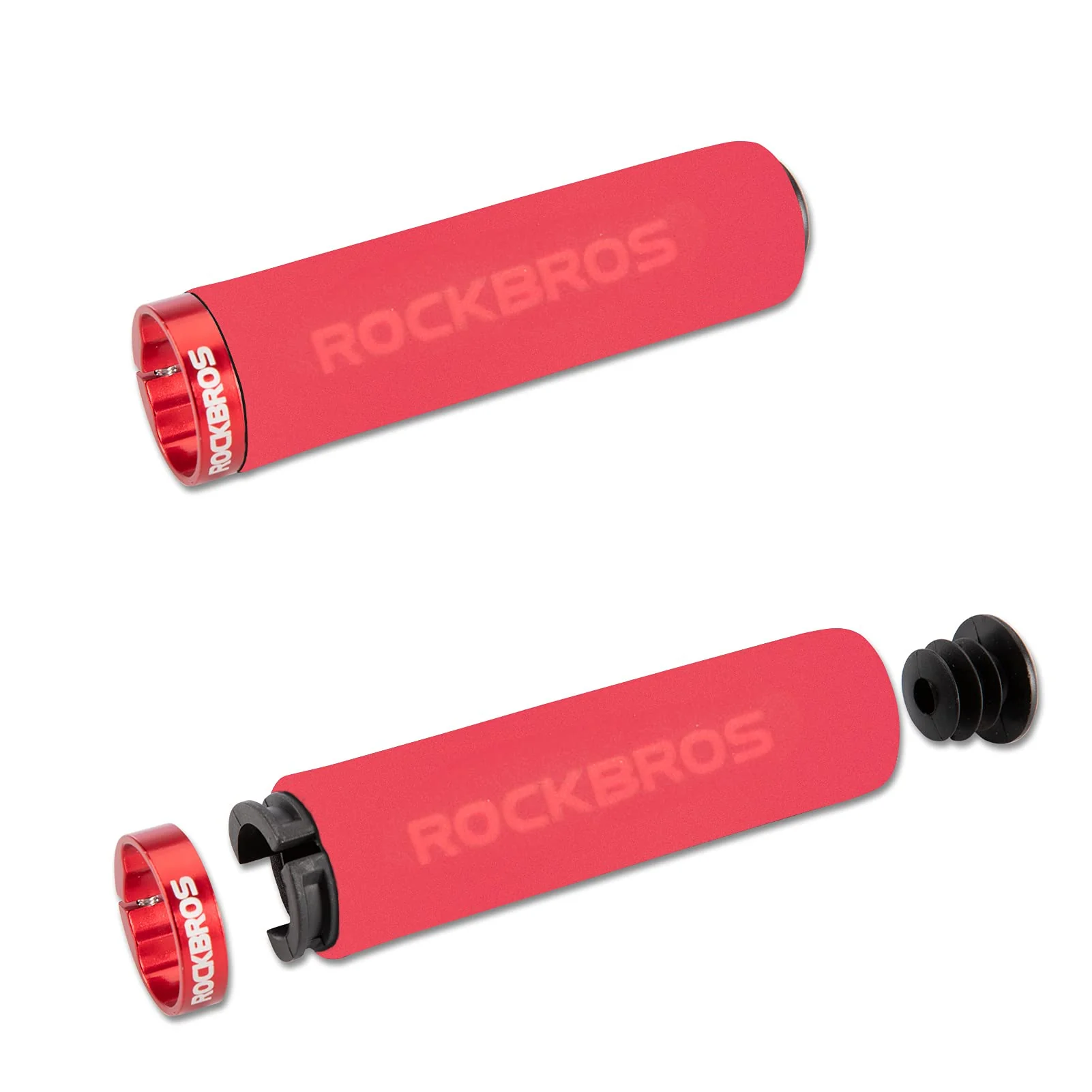 ROCKBROS Bike Grips Foam Single Lock on Bicycle Soft Comfortable Non-Slip Bike Handle Grips - Image 35