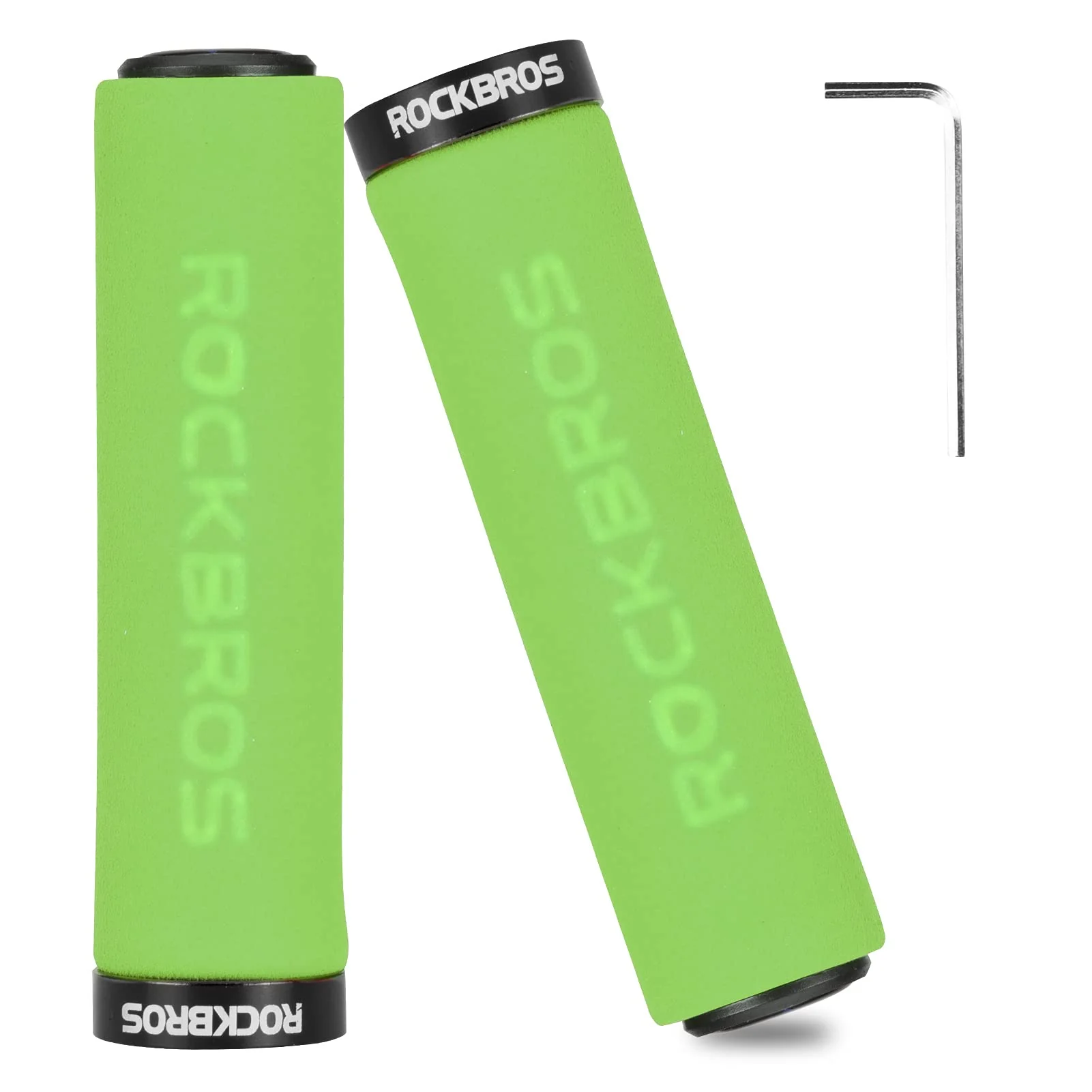 ROCKBROS Bike Grips Foam Single Lock on Bicycle Soft Comfortable Non-Slip Bike Handle Grips - Image 4