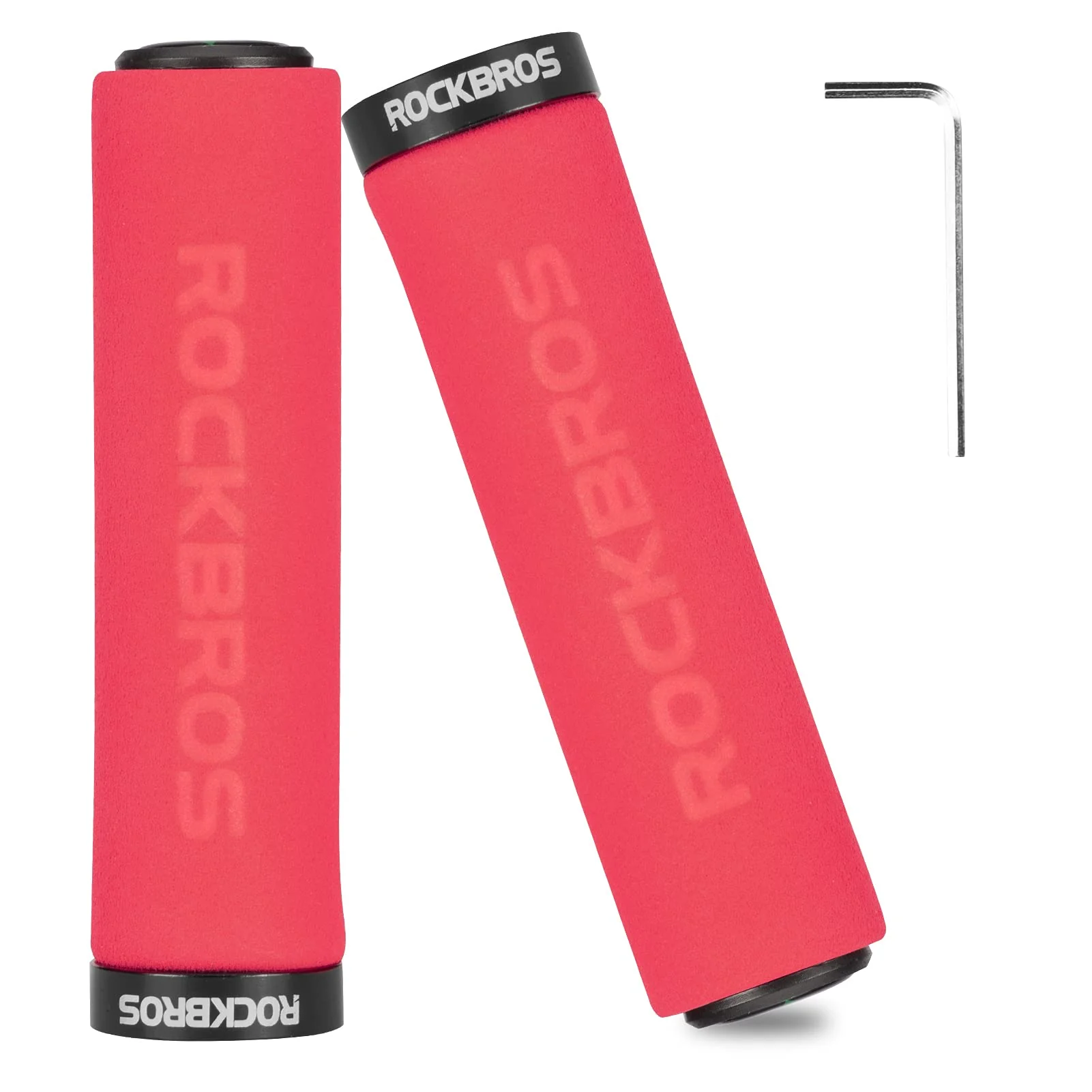 ROCKBROS Bike Grips Foam Single Lock on Bicycle Soft Comfortable Non-Slip Bike Handle Grips - Image 5