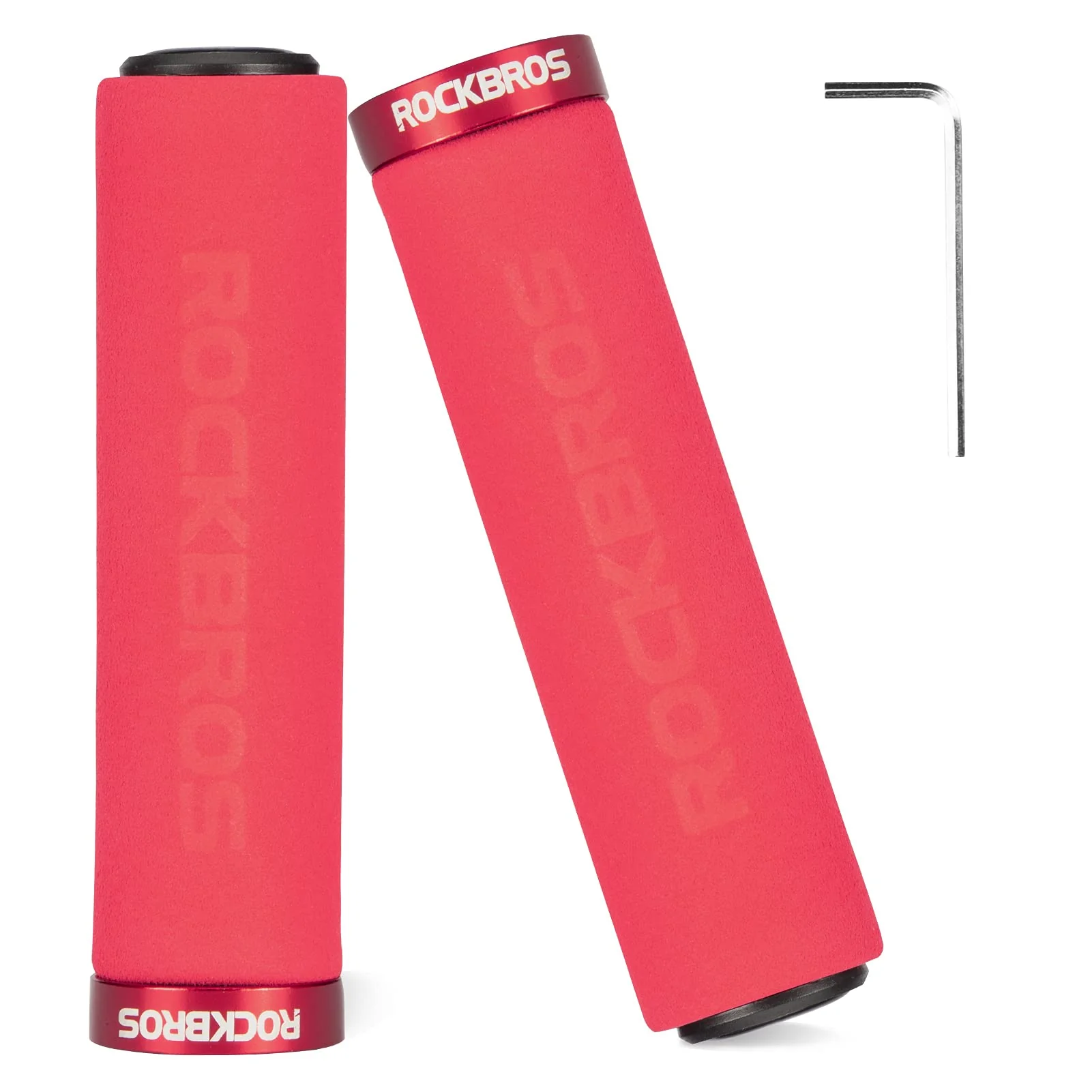 ROCKBROS Bike Grips Foam Single Lock on Bicycle Soft Comfortable Non-Slip Bike Handle Grips - Image 6
