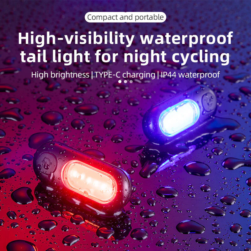 COB Mini Tail Light USB Dual Light Colors - Image 6