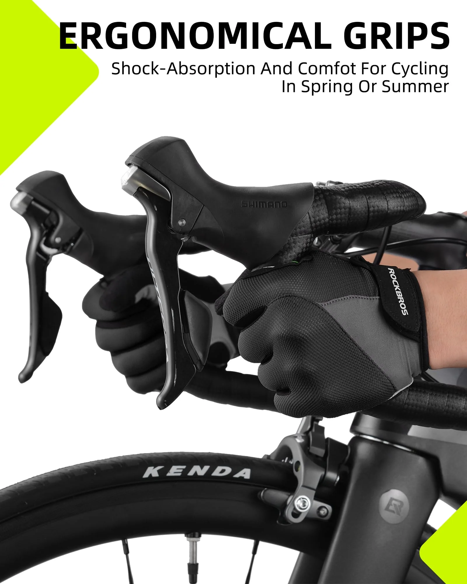 ROCKBROS Cycling Gloves for Men Women Breathable Gel Pad Road Mountain Bike Gloves - Image 5