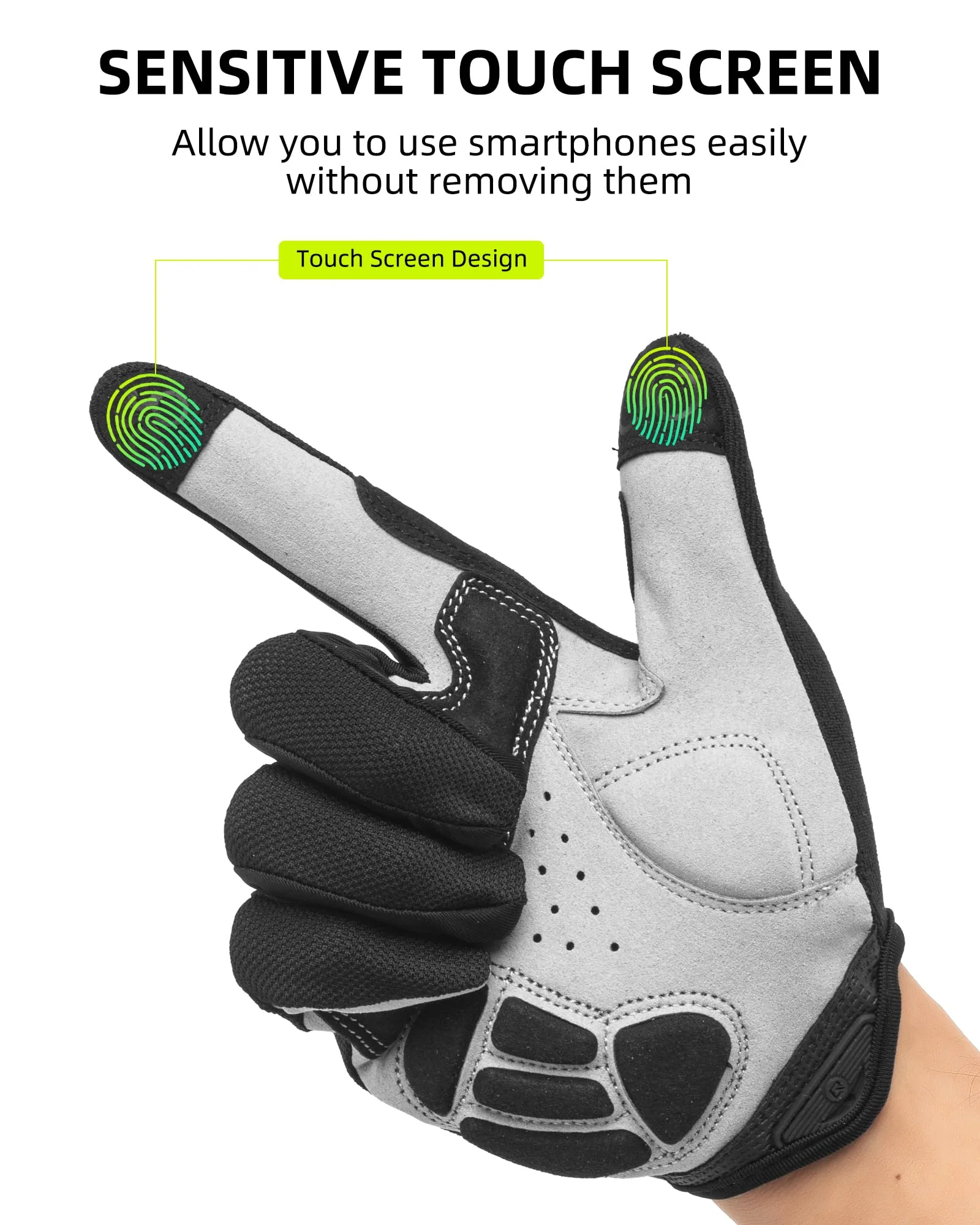 ROCKBROS Cycling Gloves for Men Women Breathable Gel Pad Road Mountain Bike Gloves - Image 6