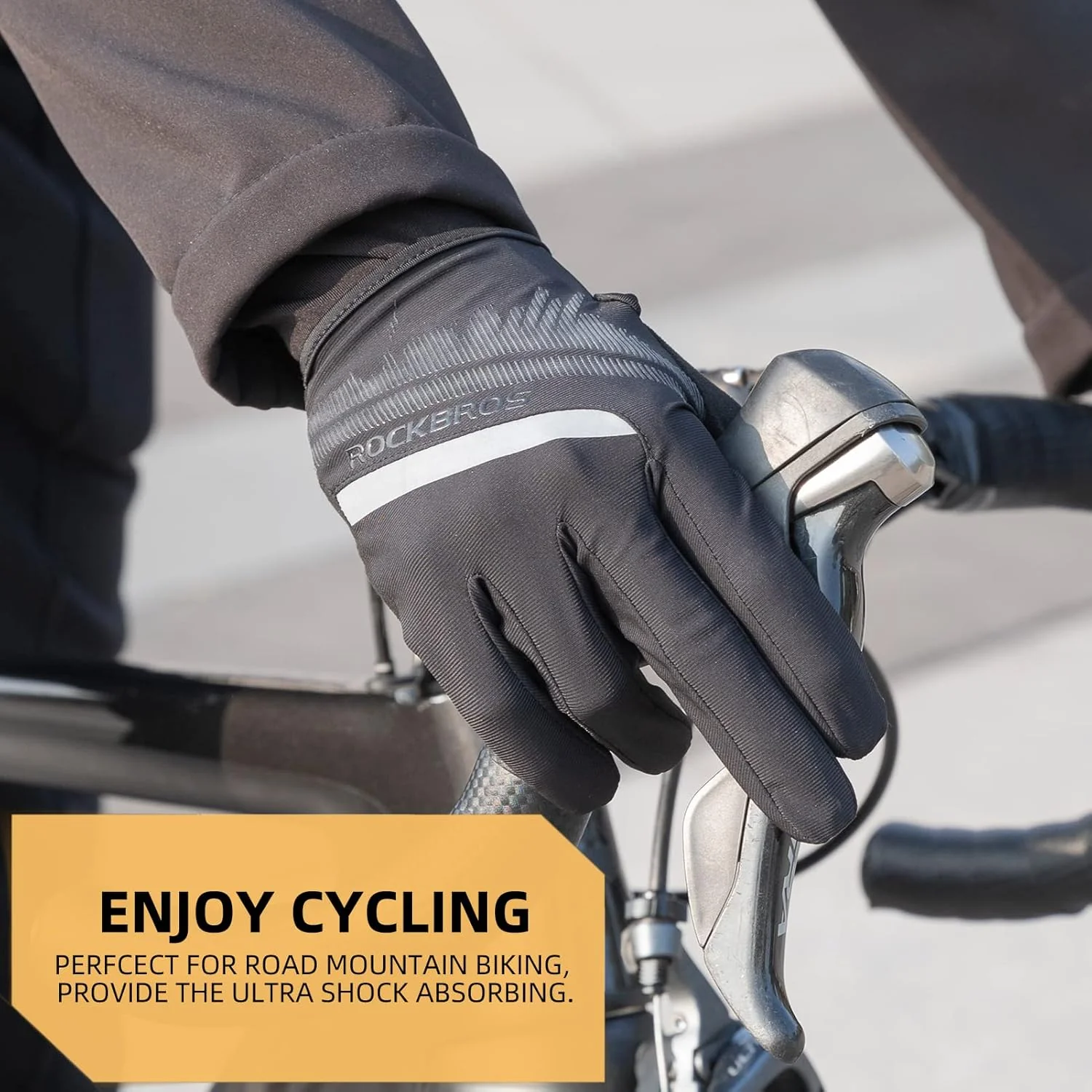 ROCKBROS Cycling Gloves Shock Absorbing Breathable - Image 8