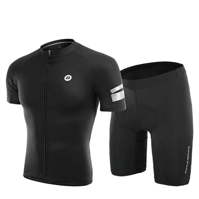 Cycling Jersey Shorts Set Bike MTB Compression Wicking Sport Pants Breathable Coolmax Pad Pants For Men Women - Image 3