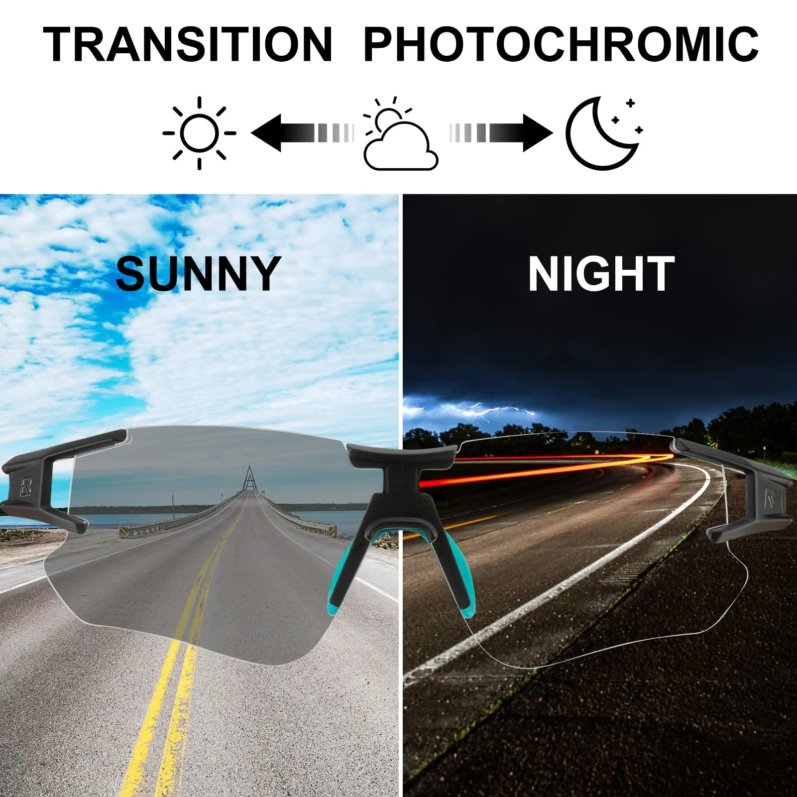 ROCKBROS Cycling Sunglasses Photochromic Bike Glasses for Men Women Sports Goggles UV Protection - Image 10