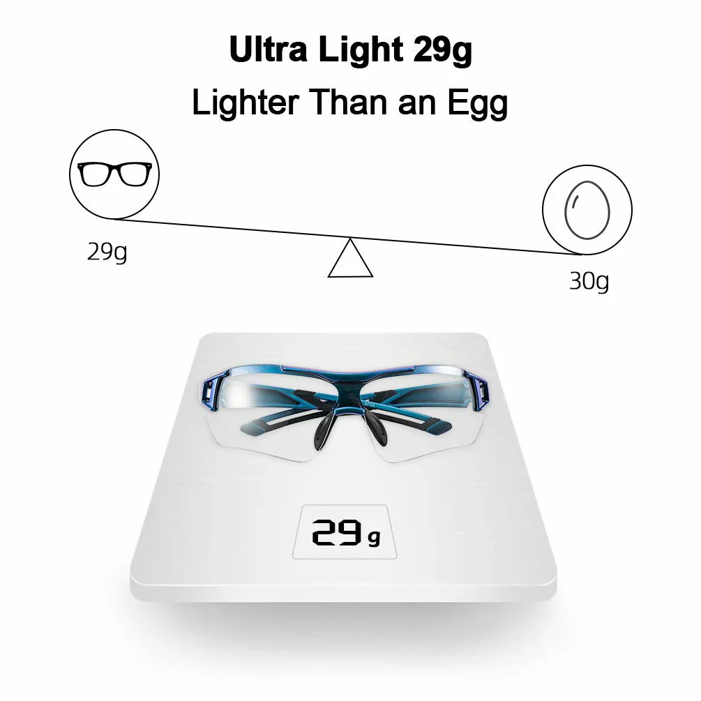 ROCKBROS Cycling Sunglasses Photochromic Bike Glasses for Men Women Sports Goggles UV Protection - Image 12