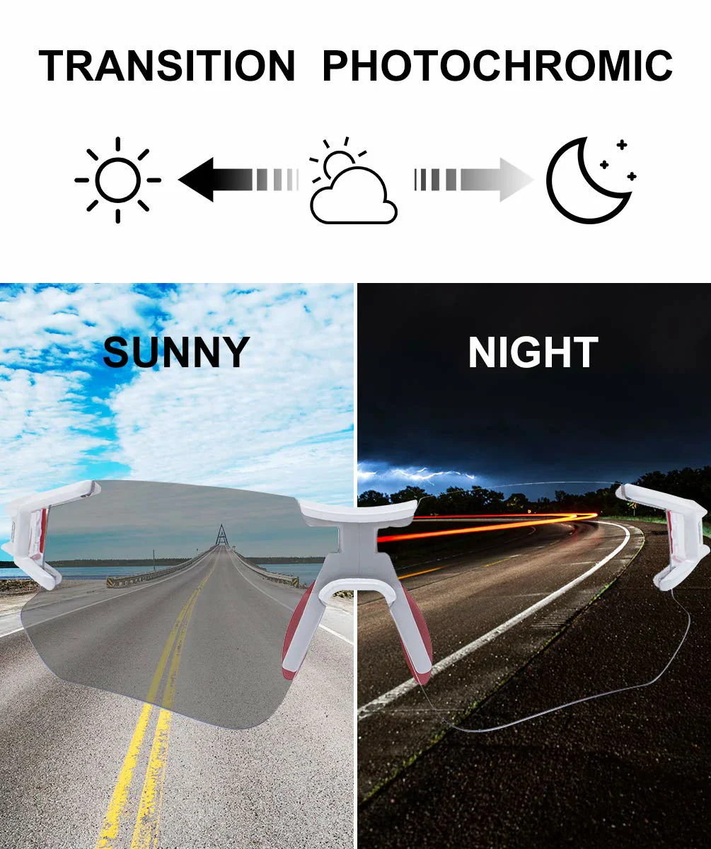 ROCKBROS Cycling Sunglasses Photochromic Bike Glasses for Men Women Sports Goggles UV Protection - Image 29