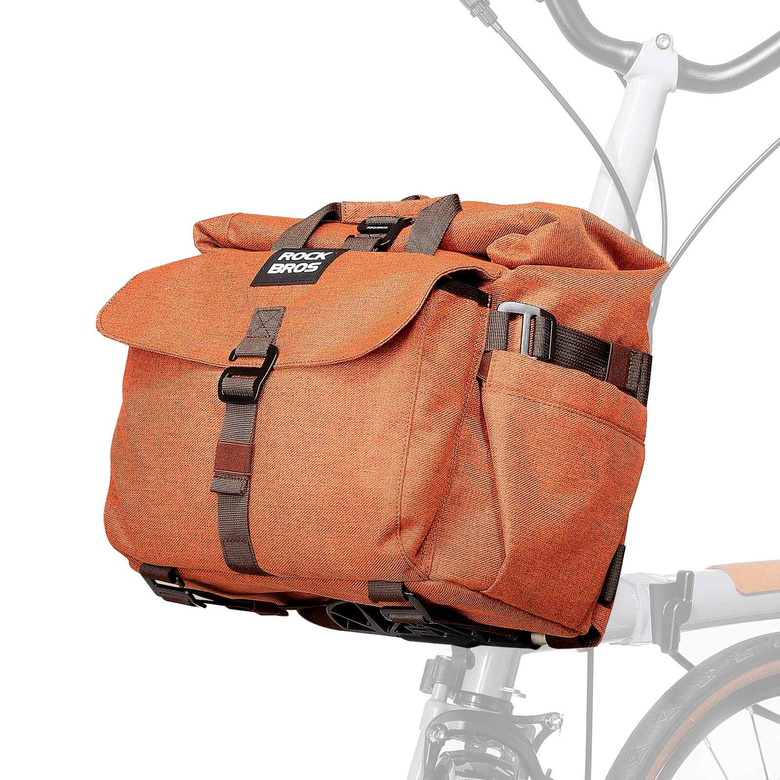 ROCKBROS Folding Bike Handlebar Bag Backpack - H46 - Image 2