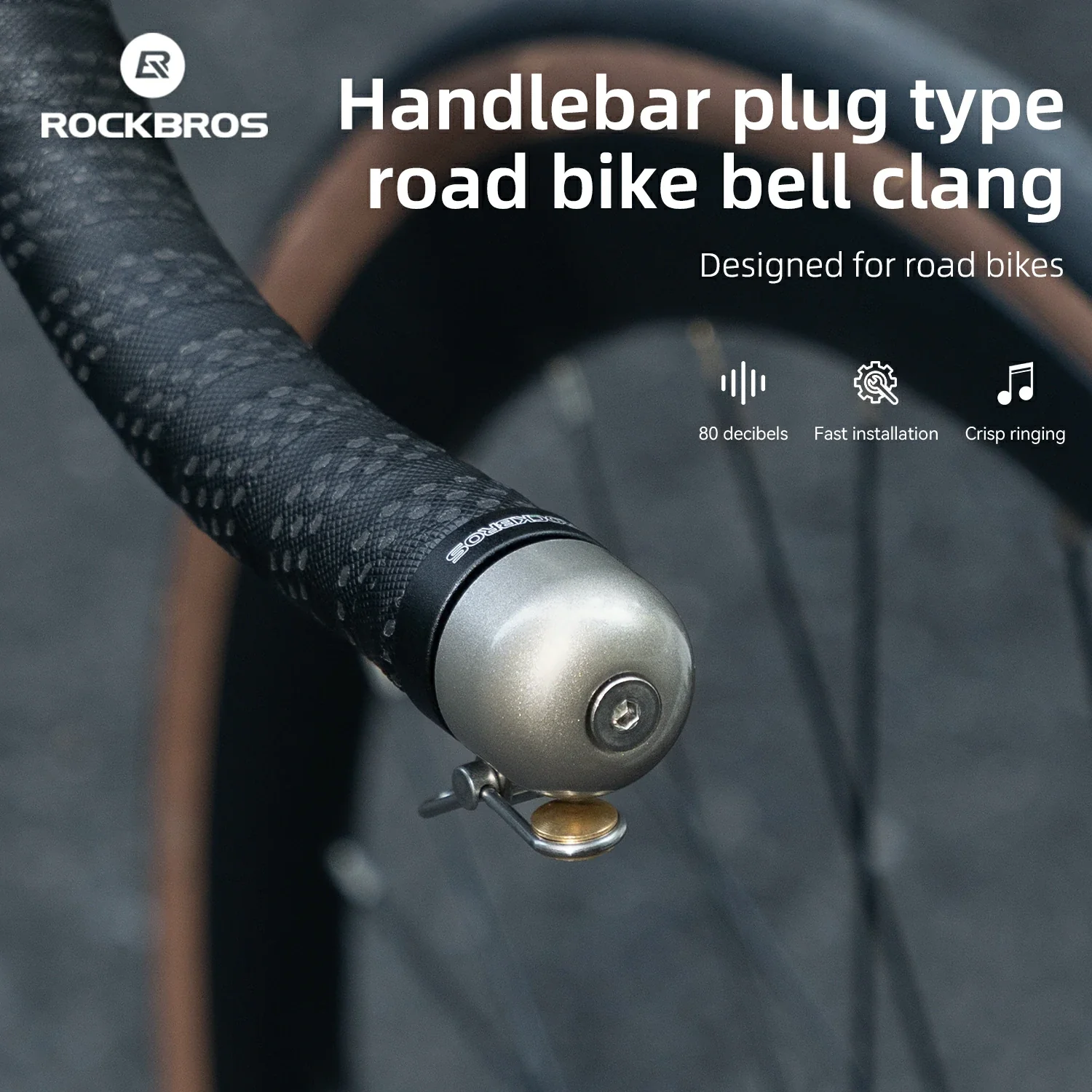 ROCKBROS Handlebar Plug-Type Road Bike Bell - Image 5