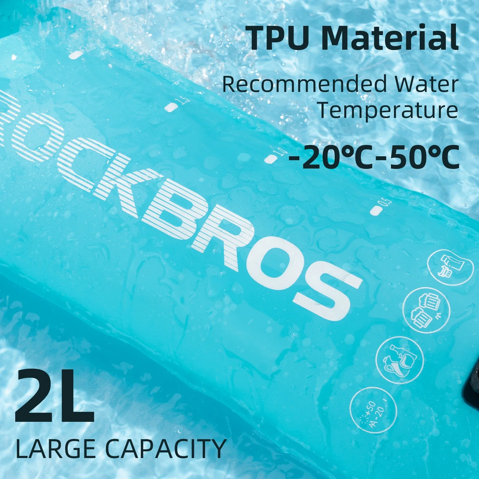 ROCKBROS Hydration Bladder 2L Water Reservoir - Image 3