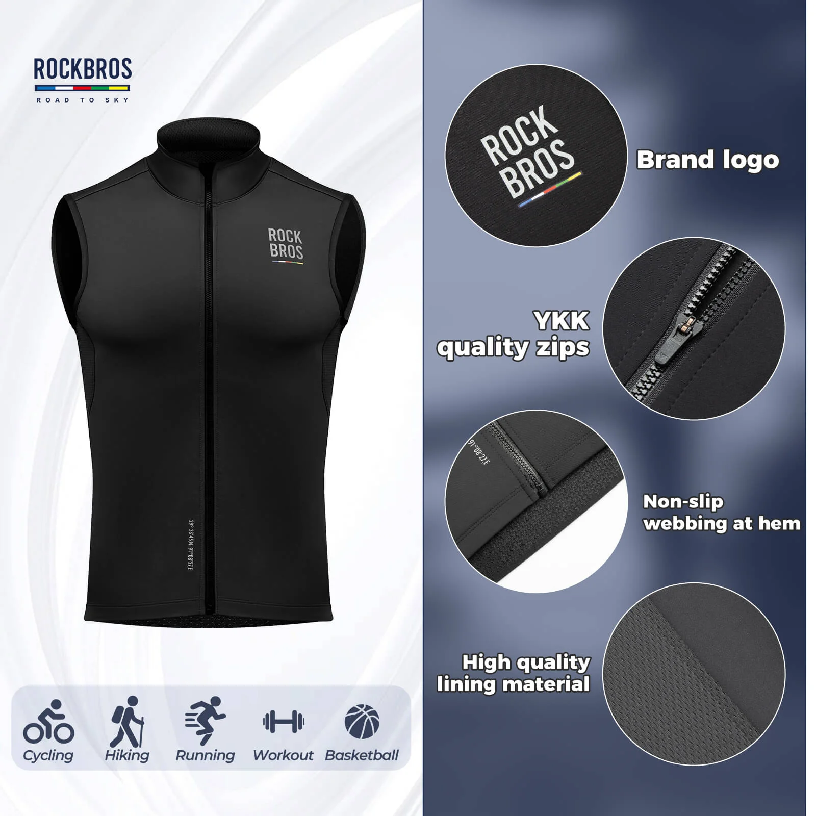 Men¡¯s Cycling Vest - Windproof for Spring & Autumn - Image 3