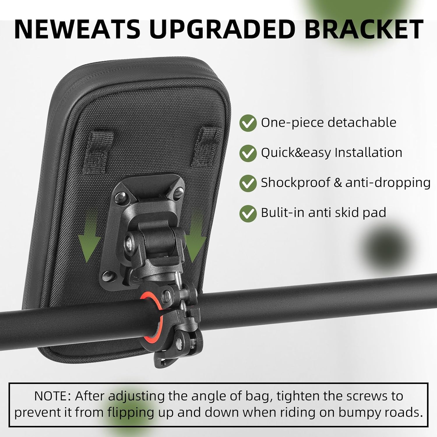ROCKBROS  Motorcycle Phone Mount Waterproof Handlebar Bag Phones Below 6.8” - Image 3