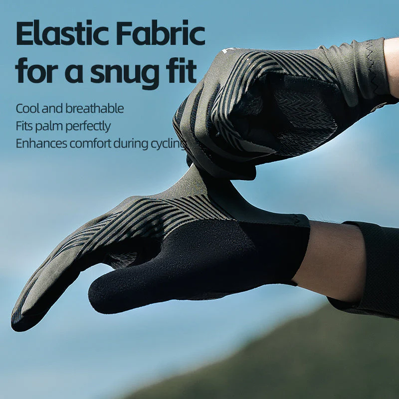 ROCKBROS MTB Gloves - Touch Screen, Anti-Slip Full Finger Cycling Gloves - Image 11