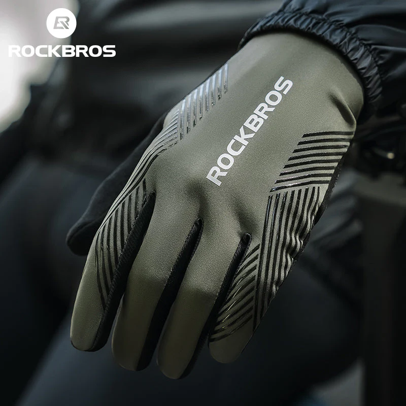 ROCKBROS MTB Gloves - Touch Screen, Anti-Slip Full Finger Cycling Gloves - Image 13