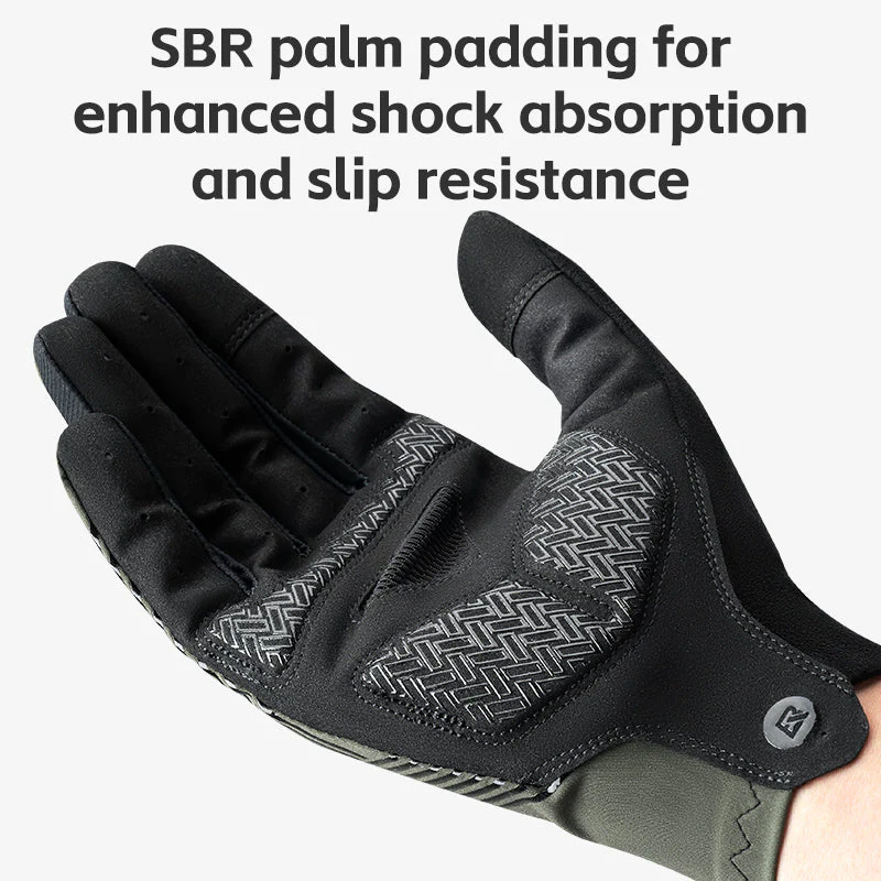 ROCKBROS MTB Gloves - Touch Screen, Anti-Slip Full Finger Cycling Gloves - Image 2