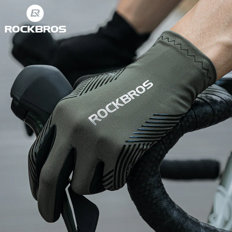 ROCKBROS MTB Gloves - Touch Screen, Anti-Slip Full Finger Cycling Gloves - Image 8