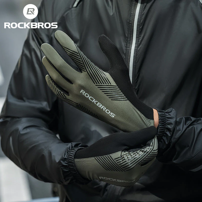 ROCKBROS MTB Gloves - Touch Screen, Anti-Slip Full Finger Cycling Gloves - Image 9