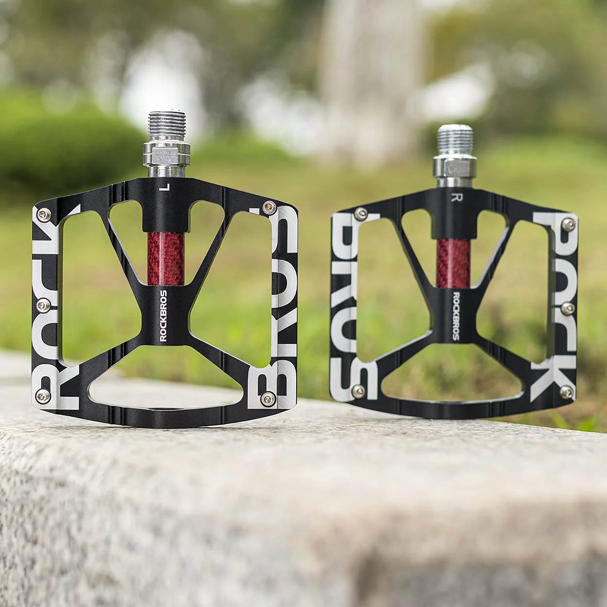 ROCKBROS Mountain Bike Pedals MTB BMX Pedals CNC Non-Slip Lightweight Aluminum Alloy Bicycle Pedals 9/16" - Image 7
