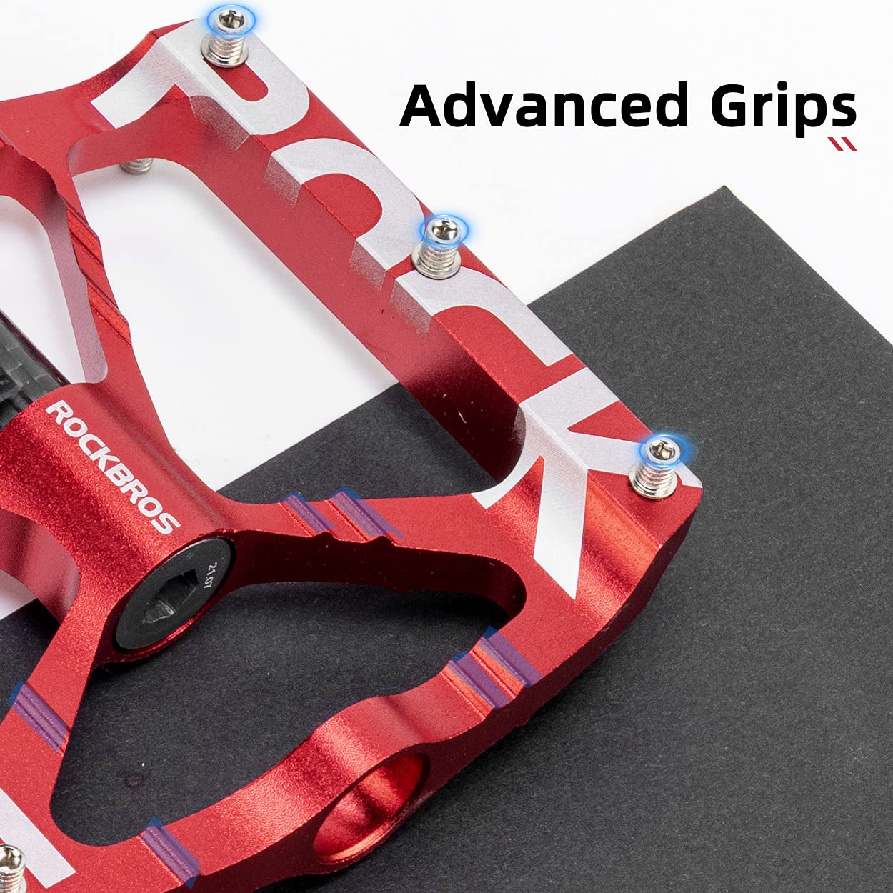 ROCKBROS Mountain Bike Pedals MTB BMX Pedals CNC Non-Slip Lightweight Aluminum Alloy Bicycle Pedals 9/16" - Image 8