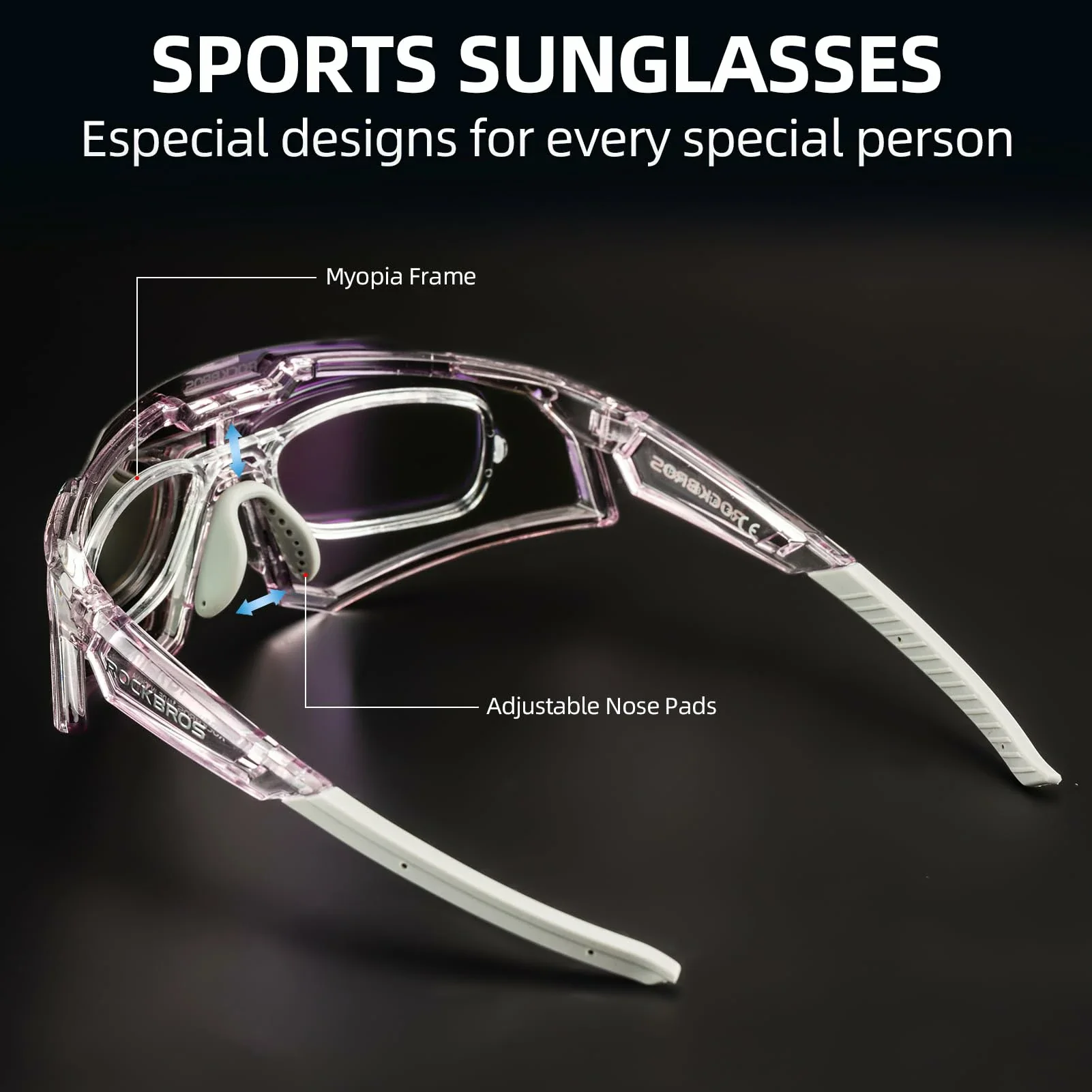 ROCKBROS Photochromic Sports Sunglasses UV Protection for Men Women Cycling - Image 14
