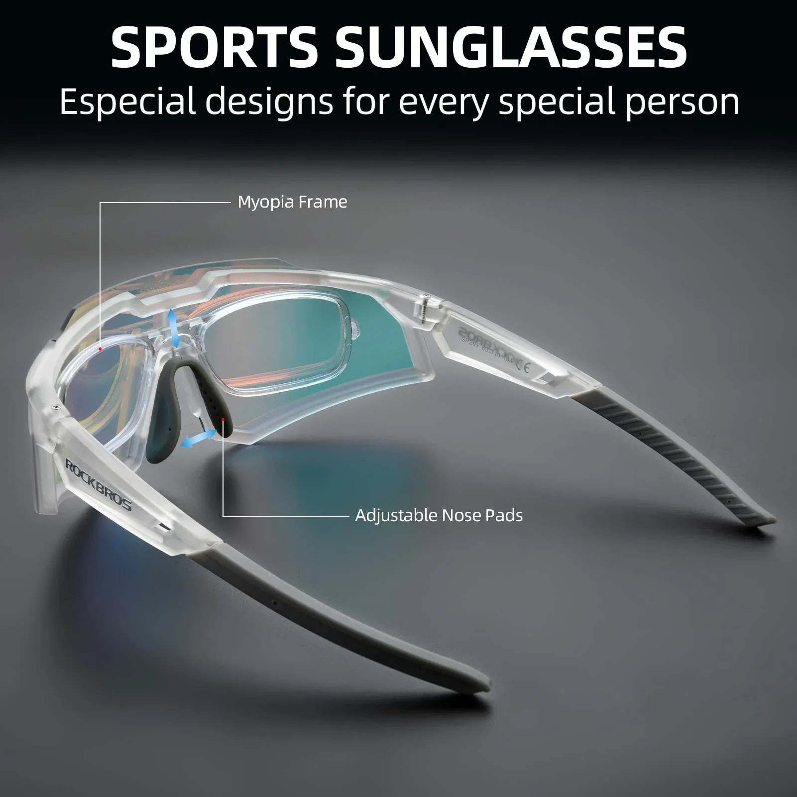 ROCKBROS Photochromic Sports Sunglasses UV Protection for Men Women Cycling - Image 6