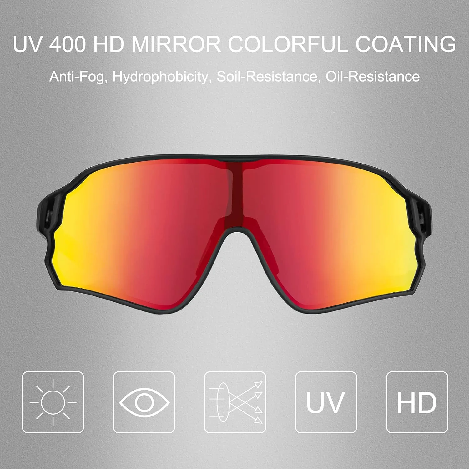 ROCKBROS Polarized Sunglasses UV Protection for Women Men Cycling - Image 14