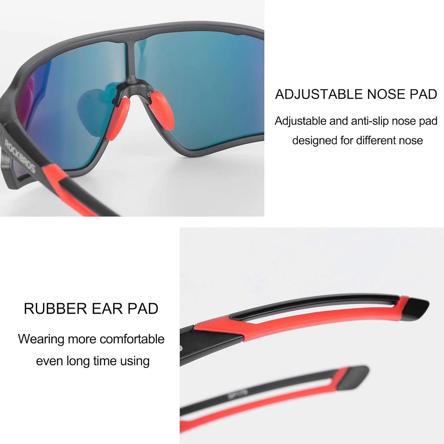 ROCKBROS Polarized Sunglasses UV Protection for Women Men Cycling - Image 33