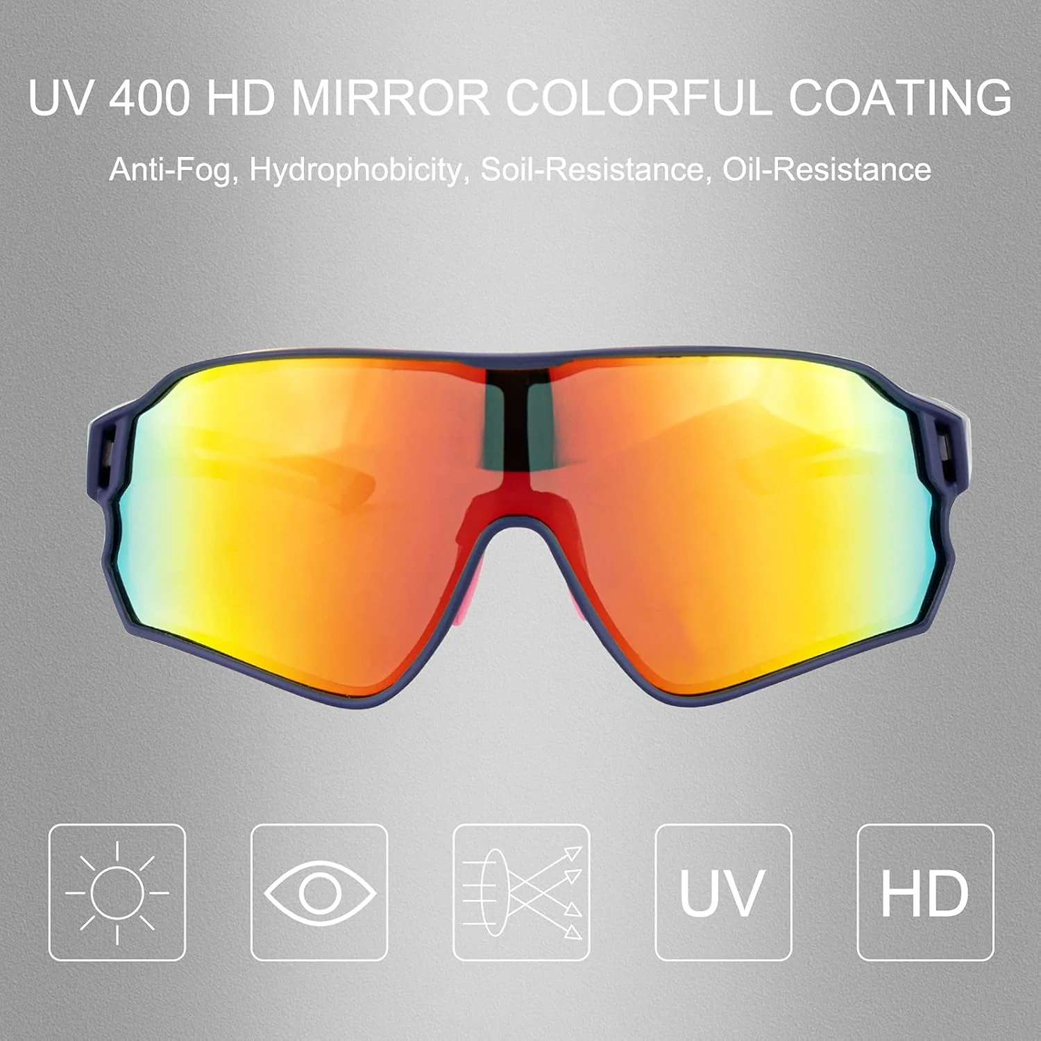 ROCKBROS Polarized Sunglasses UV Protection for Women Men Cycling - Image 42
