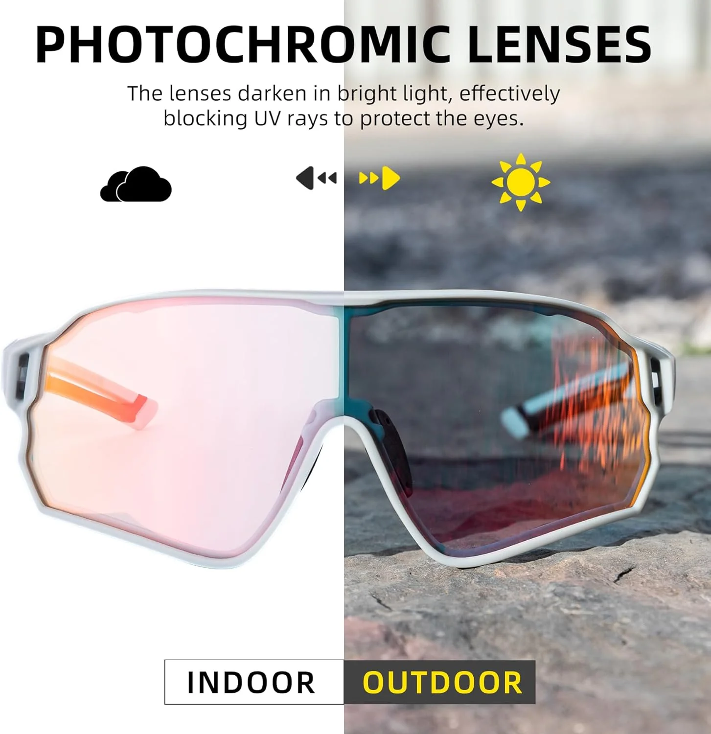 ROCKBROS Polarized Sunglasses UV Protection for Women Men Cycling - Image 60