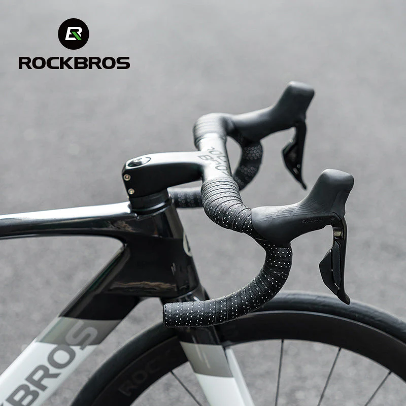 ROCKBROS Silicone PU Bicycle Handlebar Tape Soft Breathable Road Bike Tape Shock-absorption Anti-Slip Gravel Bicycle Handlebar Wrap Drop Bar Belt - Image 11