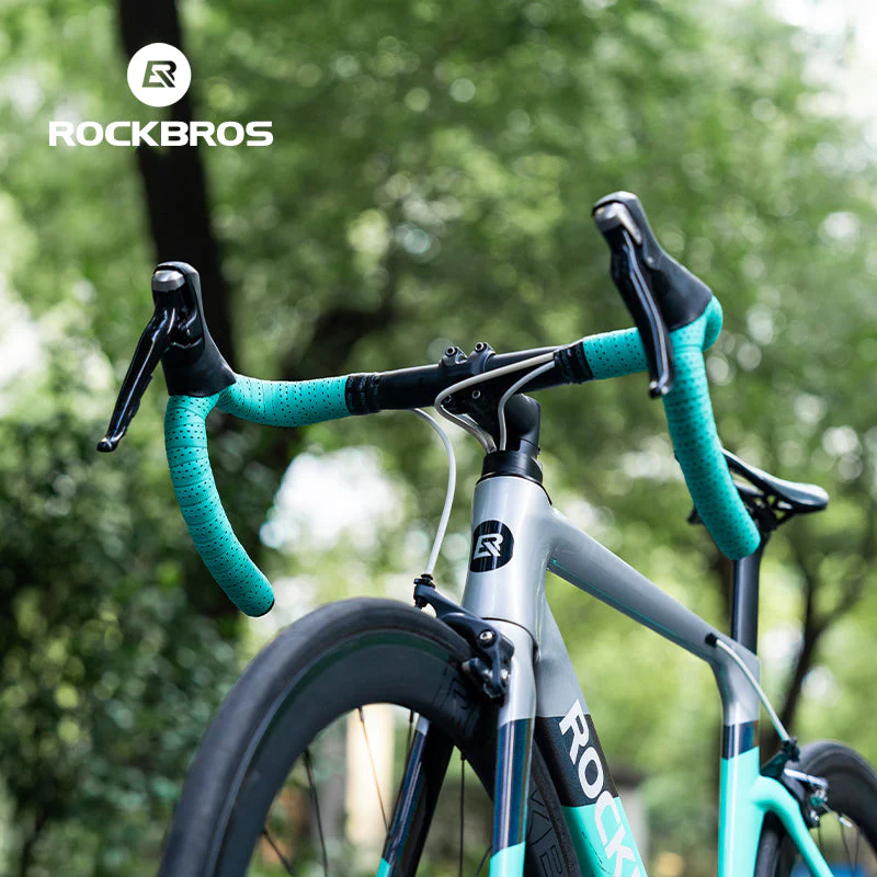 ROCKBROS Silicone PU Bicycle Handlebar Tape Soft Breathable Road Bike Tape Shock-absorption Anti-Slip Gravel Bicycle Handlebar Wrap Drop Bar Belt - Image 14