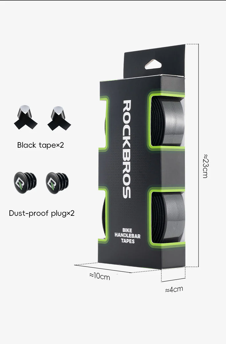 ROCKBROS Silicone PU Bicycle Handlebar Tape Soft Breathable Road Bike Tape Shock-absorption Anti-Slip Gravel Bicycle Handlebar Wrap Drop Bar Belt - Image 5